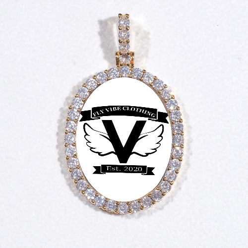 3D Oval Custom Picture Pendant