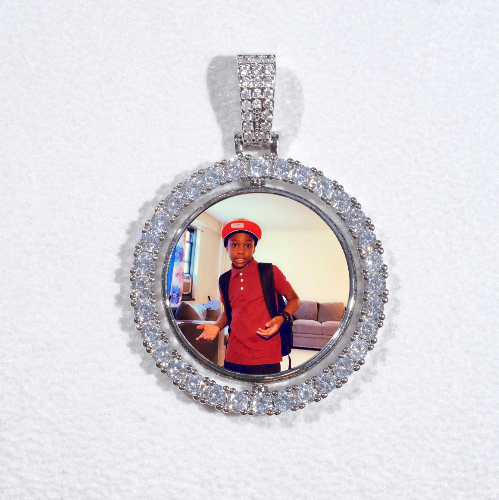 3D Spinning 2-Faced Custom Picture Pendant