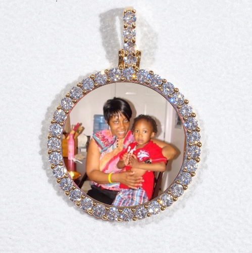 3D CIRCLE CUSTOM PICTURE PENDANT SMALL SIZE
