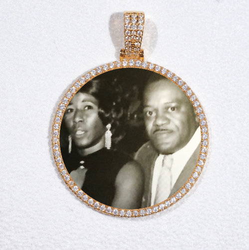 MEDIUM 3D CIRCLE CUSTOM PICTURE PENDANT
