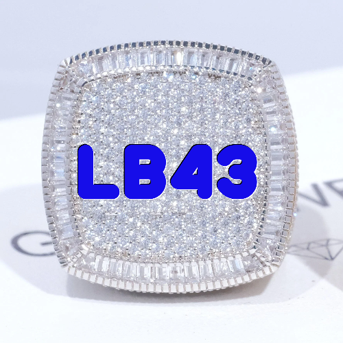 CUSTOM LETTER 3D ICED RING