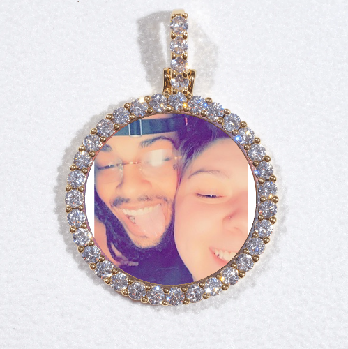 3D CIRCLE CUSTOM PICTURE PENDANT SMALL SIZE