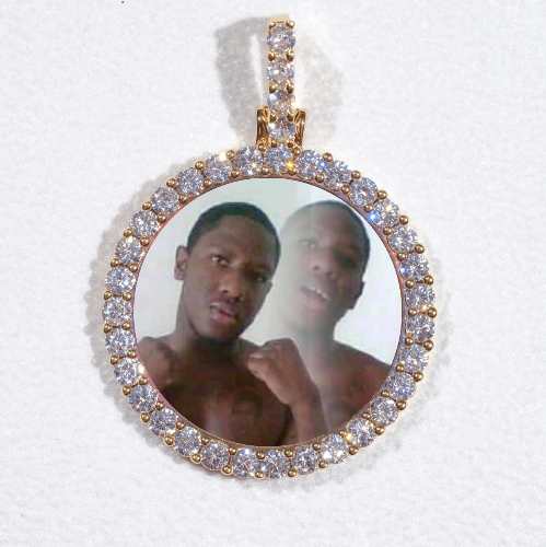 3D CIRCLE CUSTOM PICTURE PENDANT SMALL SIZE