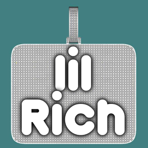 CUSTOM LETTER NECKLACE 3D BIG SQUARE