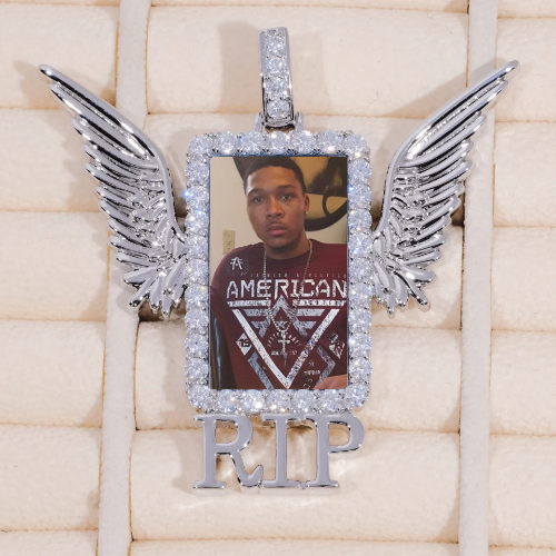 RIP WING 3D CUSTOM PICTURE PENDANT
