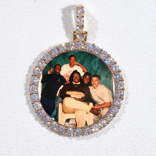 3D CIRCLE CUSTOM PICTURE PENDANT SMALL SIZE