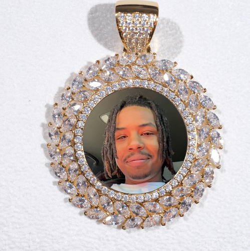 Large 3D Wheat Ear Custom Picture Pendant
