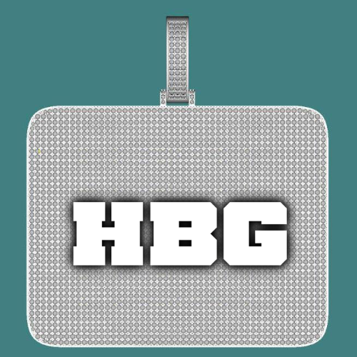 CUSTOM LETTER NECKLACE 3D BIG SQUARE