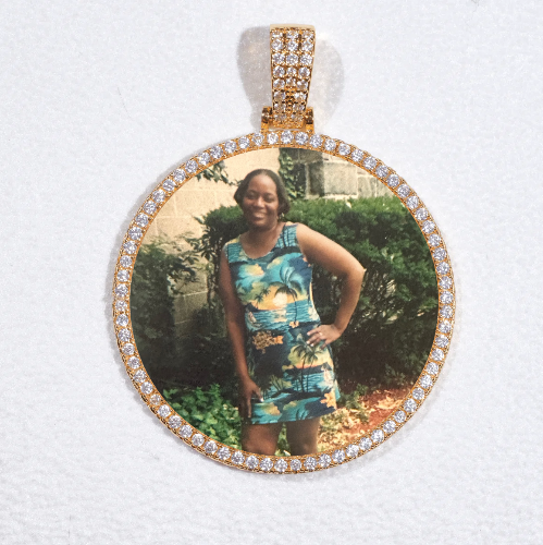 MEDIUM 3D CIRCLE CUSTOM PICTURE PENDANT