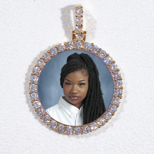 3D CIRCLE CUSTOM PICTURE PENDANT SMALL SIZE