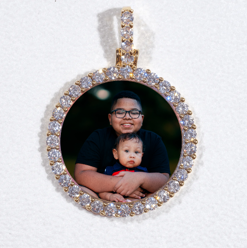 3D CIRCLE CUSTOM PICTURE PENDANT SMALL SIZE