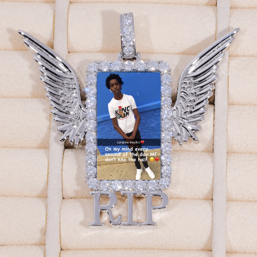 RIP WING 3D CUSTOM PICTURE PENDANT