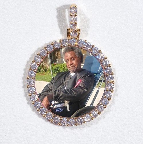 3D CIRCLE CUSTOM PICTURE PENDANT SMALL SIZE