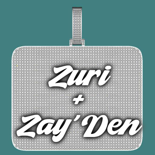 CUSTOM LETTER NECKLACE 3D BIG SQUARE