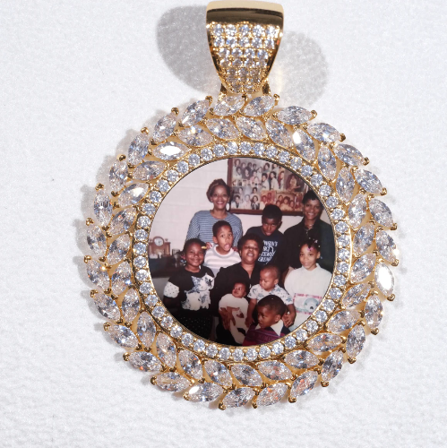 Large 3D Wheat Ear Custom Picture Pendant