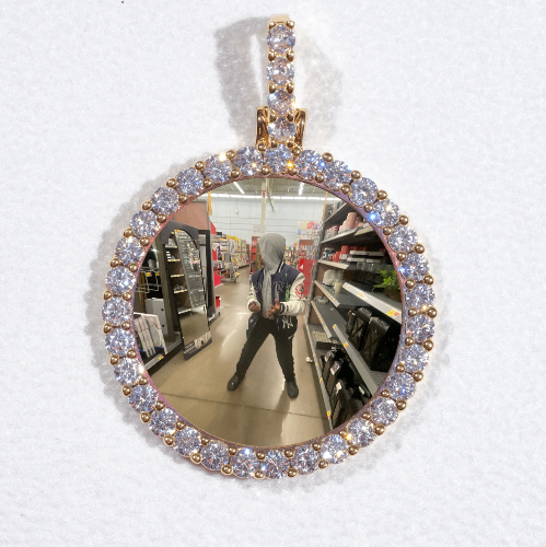 3D CIRCLE CUSTOM PICTURE PENDANT SMALL SIZE