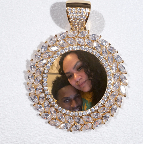 Large 3D Wheat Ear Custom Picture Pendant