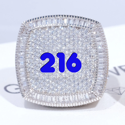 CUSTOM LETTER 3D ICED RING