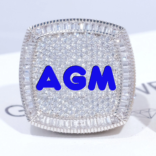 CUSTOM LETTER 3D ICED RING