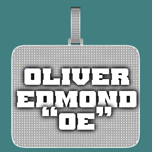 CUSTOM LETTER NECKLACE 3D BIG SQUARE