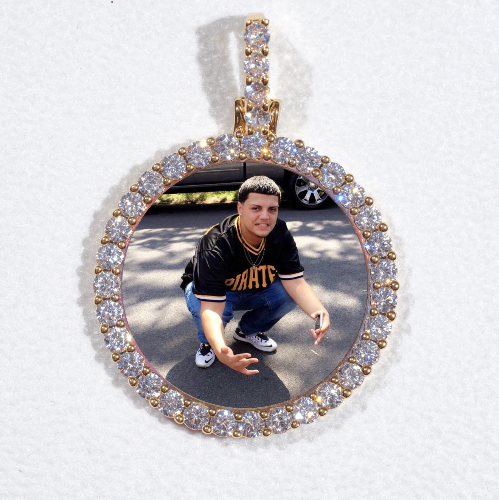 3D CIRCLE CUSTOM PICTURE PENDANT SMALL SIZE