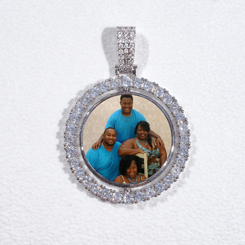 3D Spinning 2-Faced Custom Picture Pendant