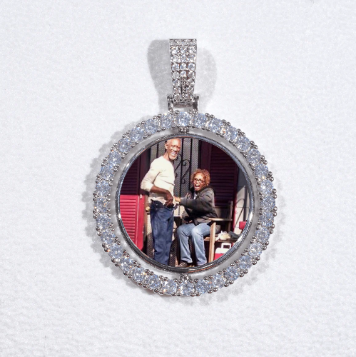 3D Spinning 2-Faced Custom Picture Pendant