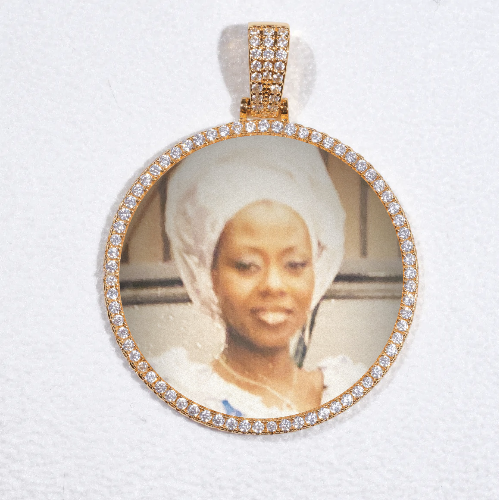MEDIUM 3D CIRCLE CUSTOM PICTURE PENDANT