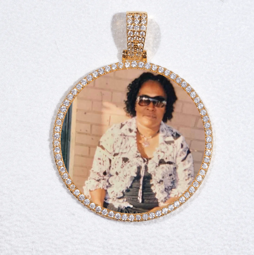 MEDIUM 3D CIRCLE CUSTOM PICTURE PENDANT