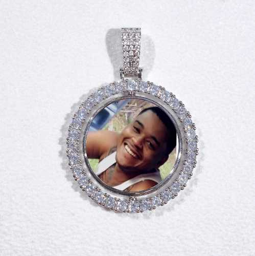 3D Spinning 2-Faced Custom Picture Pendant