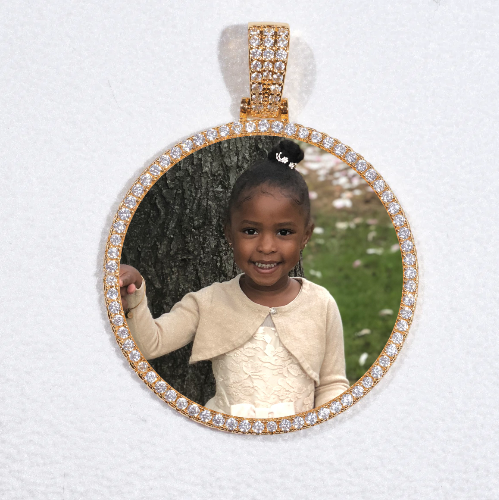 MEDIUM 3D CIRCLE CUSTOM PICTURE PENDANT
