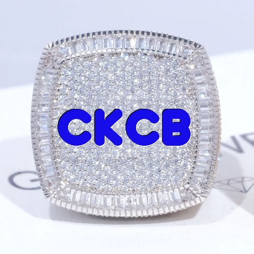CUSTOM LETTER 3D ICED RING