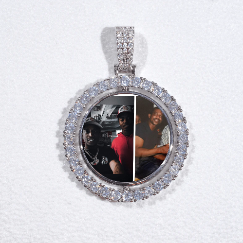 3D Spinning 2-Faced Custom Picture Pendant