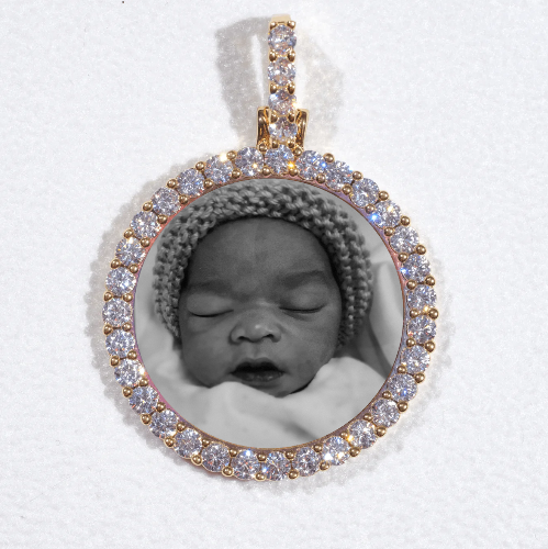 3D CIRCLE CUSTOM PICTURE PENDANT SMALL SIZE