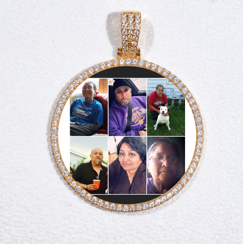 MEDIUM 3D CIRCLE CUSTOM PICTURE PENDANT