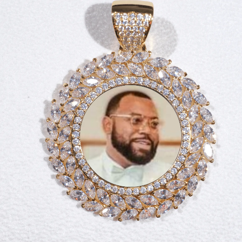 Large 3D Wheat Ear Custom Picture Pendant