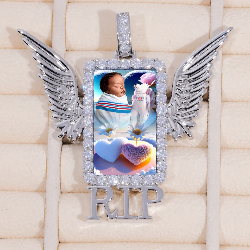 RIP WING 3D CUSTOM PICTURE PENDANT