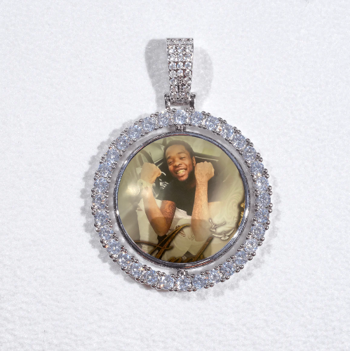 3D Spinning 2-Faced Custom Picture Pendant