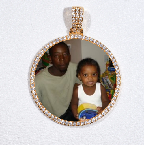 MEDIUM 3D CIRCLE CUSTOM PICTURE PENDANT