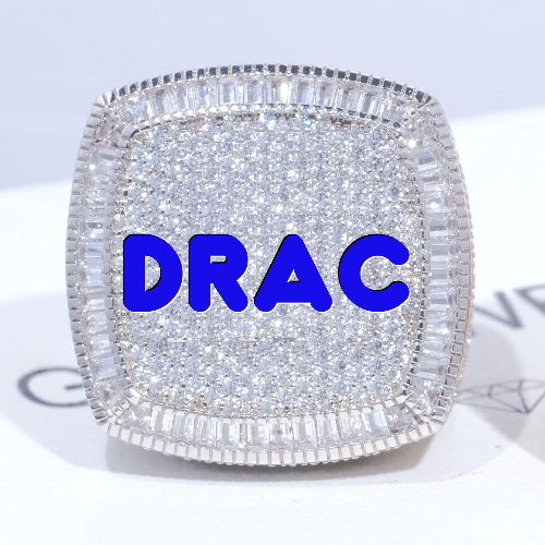CUSTOM LETTER 3D ICED RING