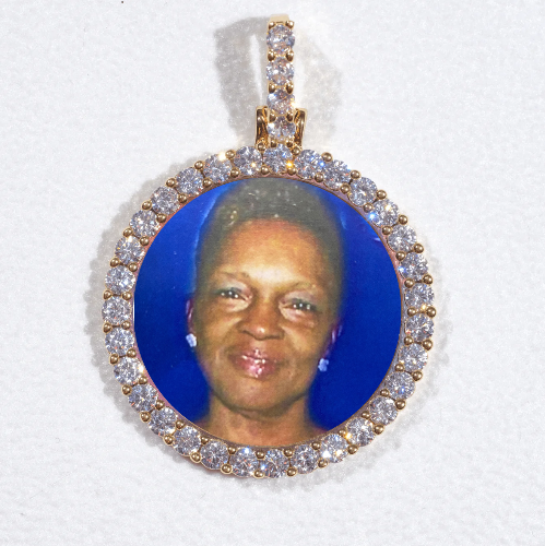 3D CIRCLE CUSTOM PICTURE PENDANT SMALL SIZE