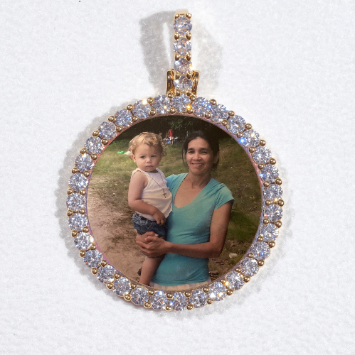 3D CIRCLE CUSTOM PICTURE PENDANT SMALL SIZE