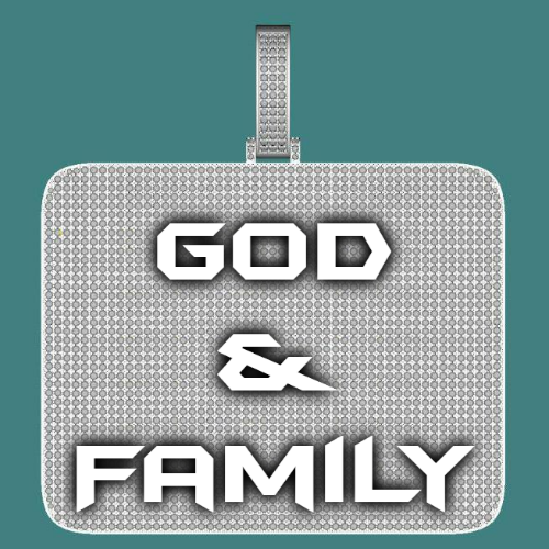 CUSTOM LETTER NECKLACE 3D BIG SQUARE