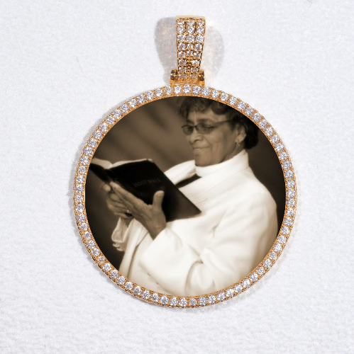 MEDIUM 3D CIRCLE CUSTOM PICTURE PENDANT