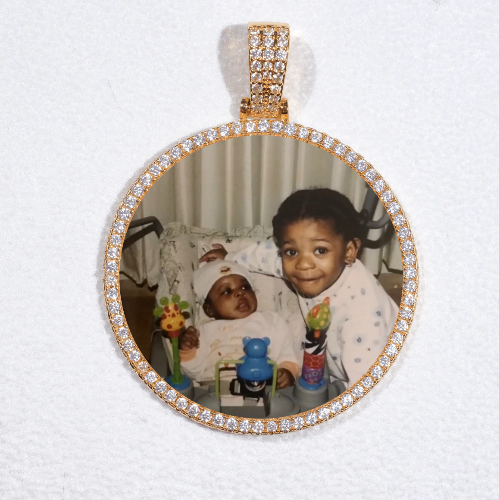 MEDIUM 3D CIRCLE CUSTOM PICTURE PENDANT