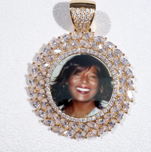 Large 3D Wheat Ear Custom Picture Pendant