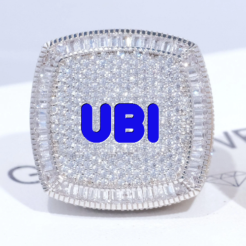 CUSTOM LETTER 3D ICED RING
