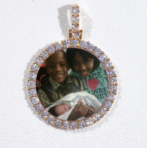 3D CIRCLE CUSTOM PICTURE PENDANT SMALL SIZE
