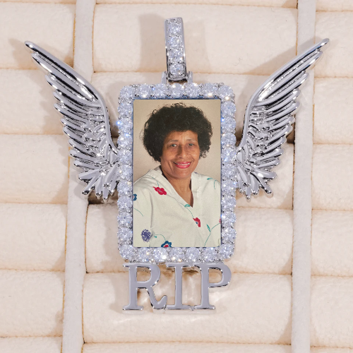 RIP WING 3D CUSTOM PICTURE PENDANT