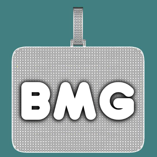 CUSTOM LETTER NECKLACE 3D BIG SQUARE